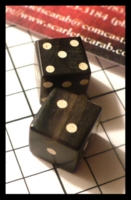 Dice : Dice - 6D Pipped - Black Cow Horn Dice - Ebay Mar 2012